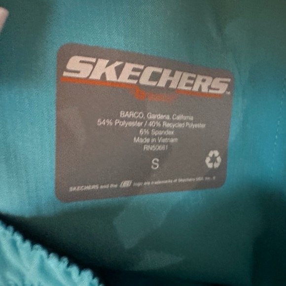 💚💙💚NWT Women’s Sketchers Teal Turquoise Slim Fit Scrub Pants Size Small💙💚💙 - Picture 3 of 4